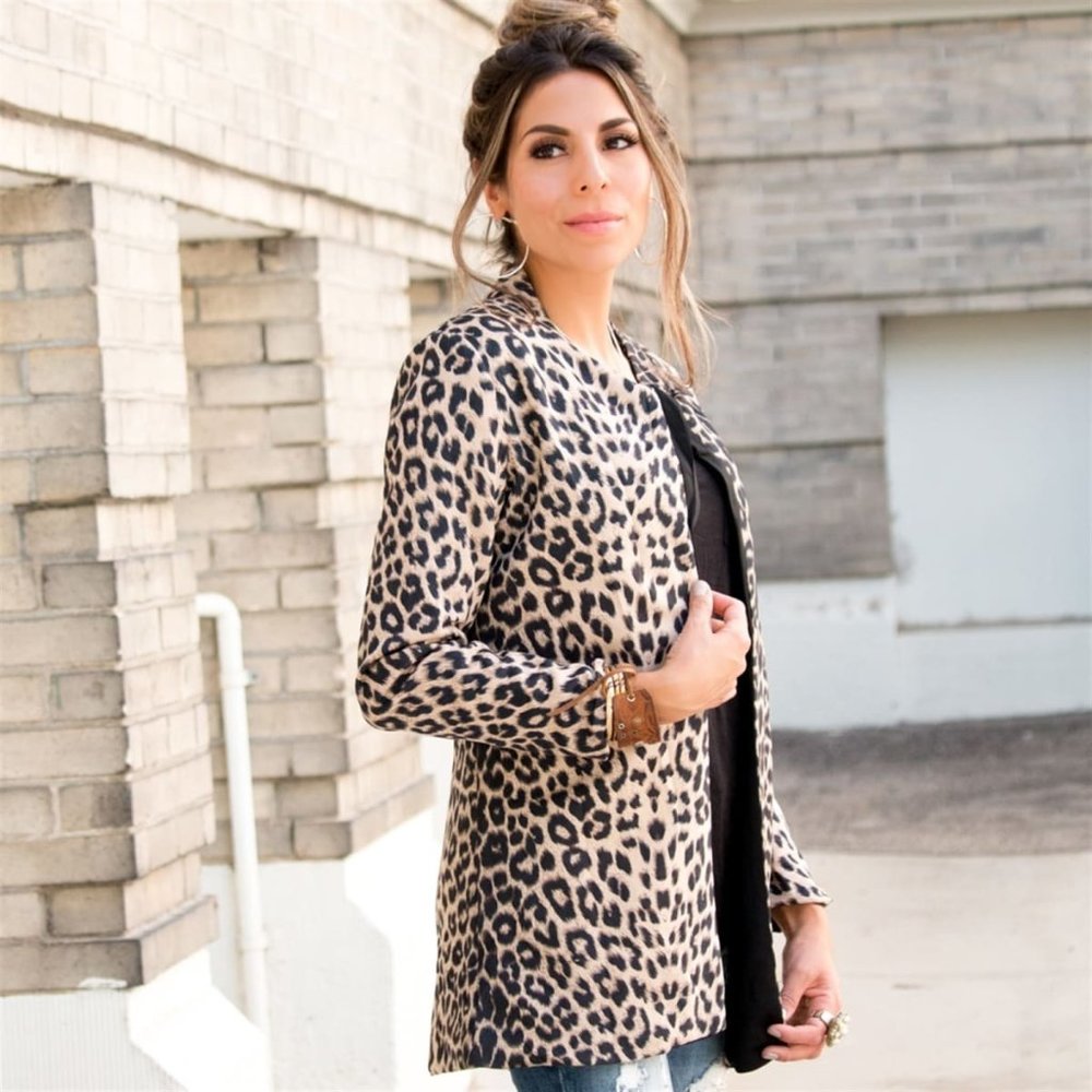 Leopard Blazer